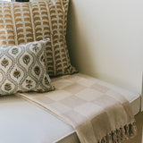 Checkered Fringe Throw