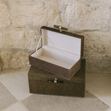 Suede Boxes - Set of 2
