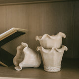 Handcrafted Ruffle Pot