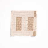 Proper Stripe Coasters - Set of 4 - White and Tan