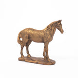 Brushed Bronze Horse Sculpture