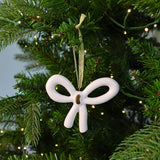 Bow Ornament - Cream