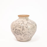 Floral Sketch Vase - Short