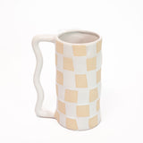 Checkered Vase with Handle - 2 Sizes