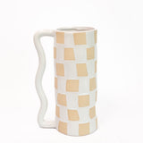 Checkered Vase with Handle - 2 Sizes
