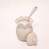 Ruffle Stoneware Cream and Sugar Set