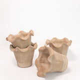 Handcrafted Ruffle Pot