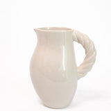 Twisted Handle Ceramic Pitcher