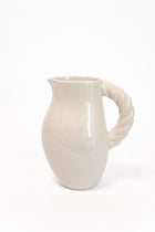 Twisted Handle Ceramic Pitcher
