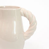 Twisted Handle Ceramic Pitcher