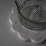 Scalloped Round Marble Tray