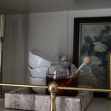 Square Marble Tray - Beige