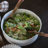 Large Ribbed Serving Bowl