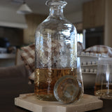 Hammered Glass Decanter