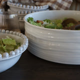 Beaded Bowl - White