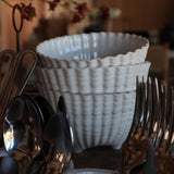 Footed Ribbed Bowl