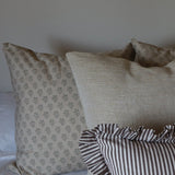Floral Block Print Pillow - 24"x24"