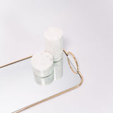 Gold Trim Mirrored Tray