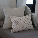 Floral Block Print Lumbar Pillow - 14"x20"