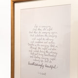 Life is Amazing Framed Wall Art