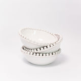 Beaded Bowl - White