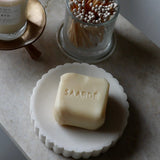 Blossom Scallop Dish - White