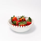 Beaded Bowl - White