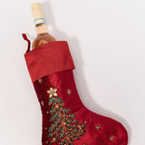 Red Beaded Stocking