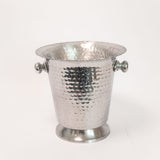 Hammered Ice Bucket - Silver