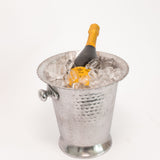 Hammered Ice Bucket - Silver