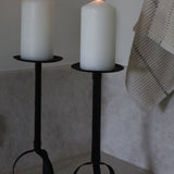 Rustic Iron Pillar Holder