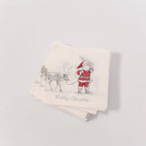 Santa and Reindeer Paper Napkins - Set of 50