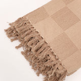 Checkered Fringe Throw