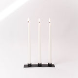 Three Candle Iron Taper Holder