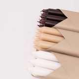 12" Taper Candles - Set of 6 - Tan