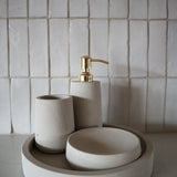 Sandstone Bath Accessories - Set of 4