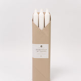 12" Taper Candles - Set of 6 - White