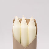 12" Taper Candles - Set of 6 - Ivory