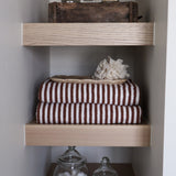 Striped Cotton Bath Sheet - Dark Brown