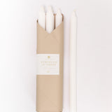 12" Taper Candles - Set of 6 - White