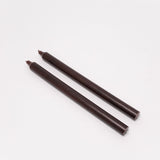 12" Taper Candles - Set of 2 - Brown