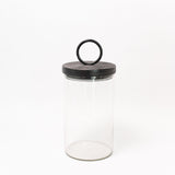 Glass Canister with Black Ring Top - 3 Sizes