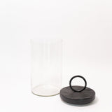 Glass Canister with Black Ring Top - 3 Sizes