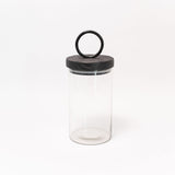 Glass Canister with Black Ring Top - 3 Sizes