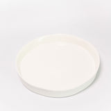 Shallow Ribbed Serving Bowl