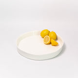 Shallow Ribbed Serving Bowl