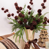 Burgundy Pom Stem - 33"