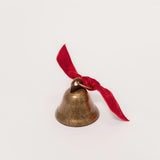 Mini Gold Bell with Red Ribbon - Box of 12