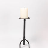 Rustic Iron Pillar Holder