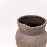 Ceramic Ribbed Vase